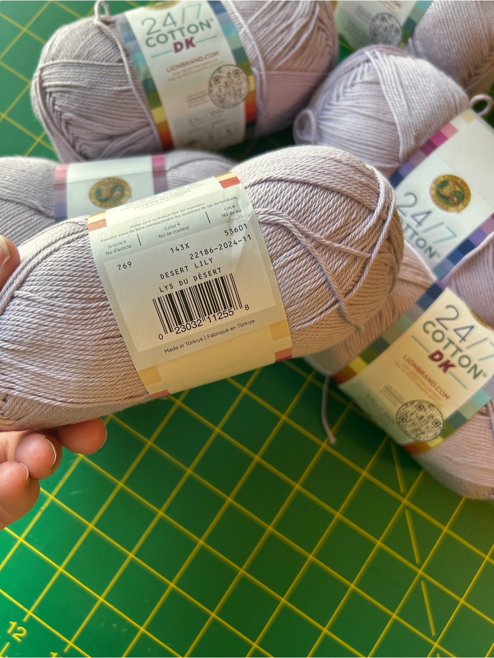 YARN DESTASH / 24/7 Cotton DK in Desert Lily - Picture 5 of 6